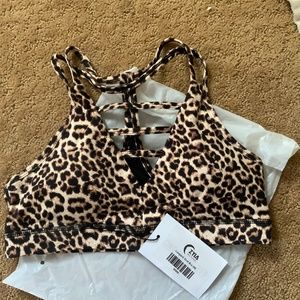 Brand new Zyia Leopard Grid Bra (Med)